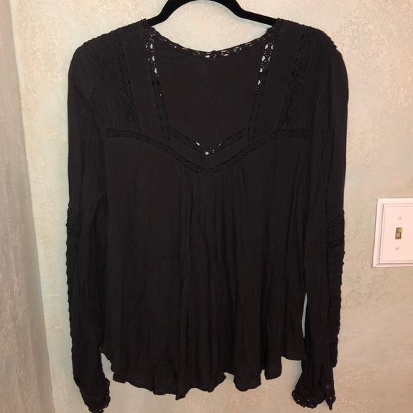 Free People Women’s Boho Blouse Shirt Top M - Picture 7 of 8